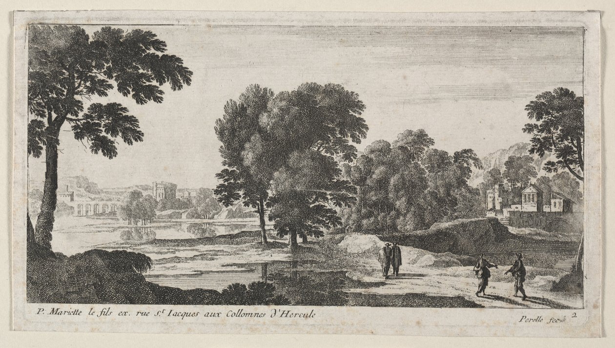 Paysage avec figures - Gabriel Perelle