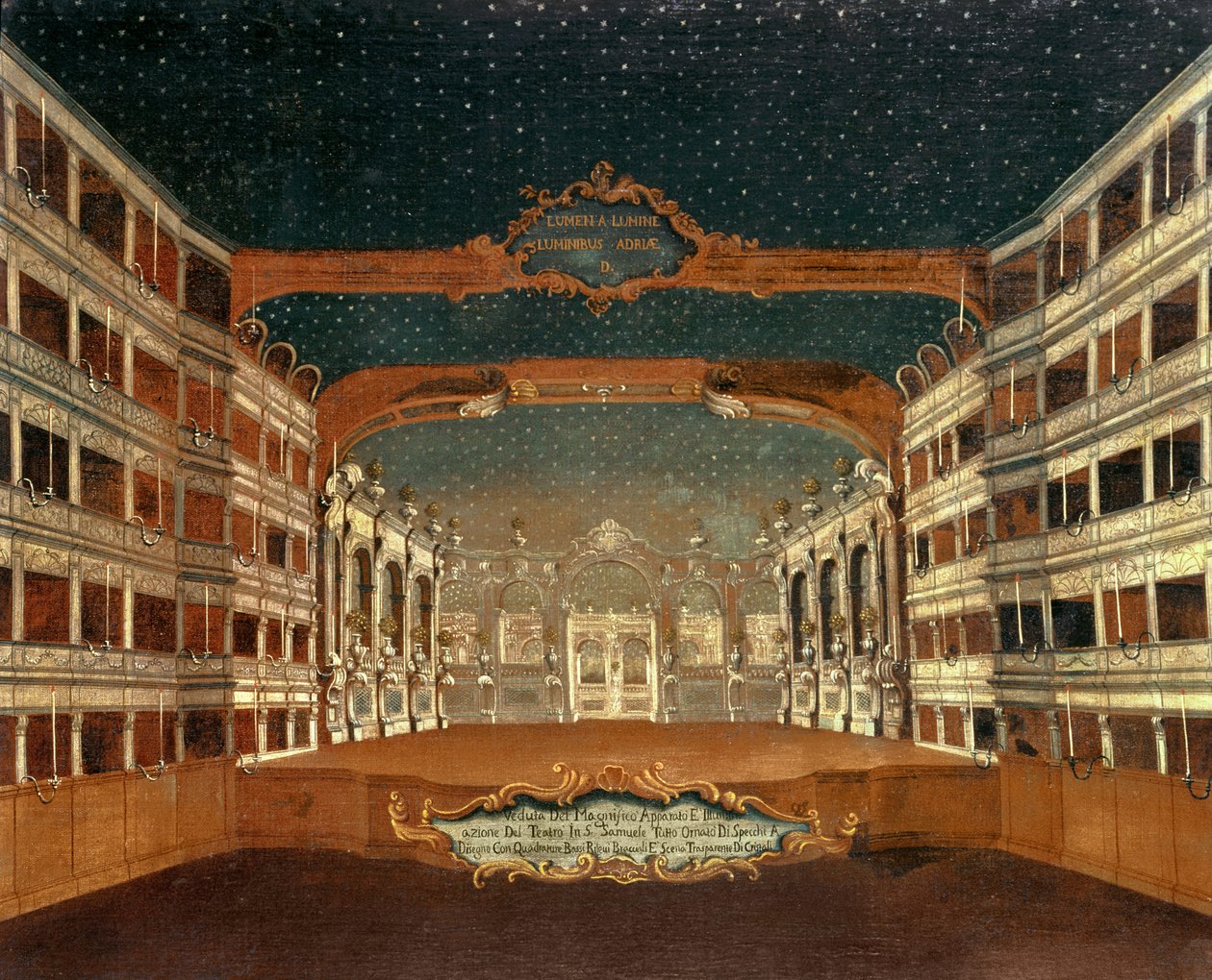 Intérieur du théâtre San Samuele, Venise - Gabriele Bella