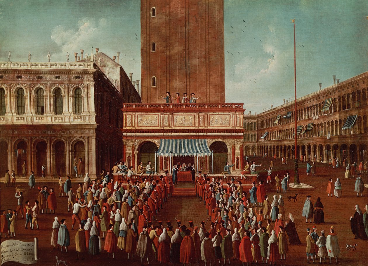 Loterie publique à la Loggetta, la Piazza San Marco, Venise - Gabriele Bella