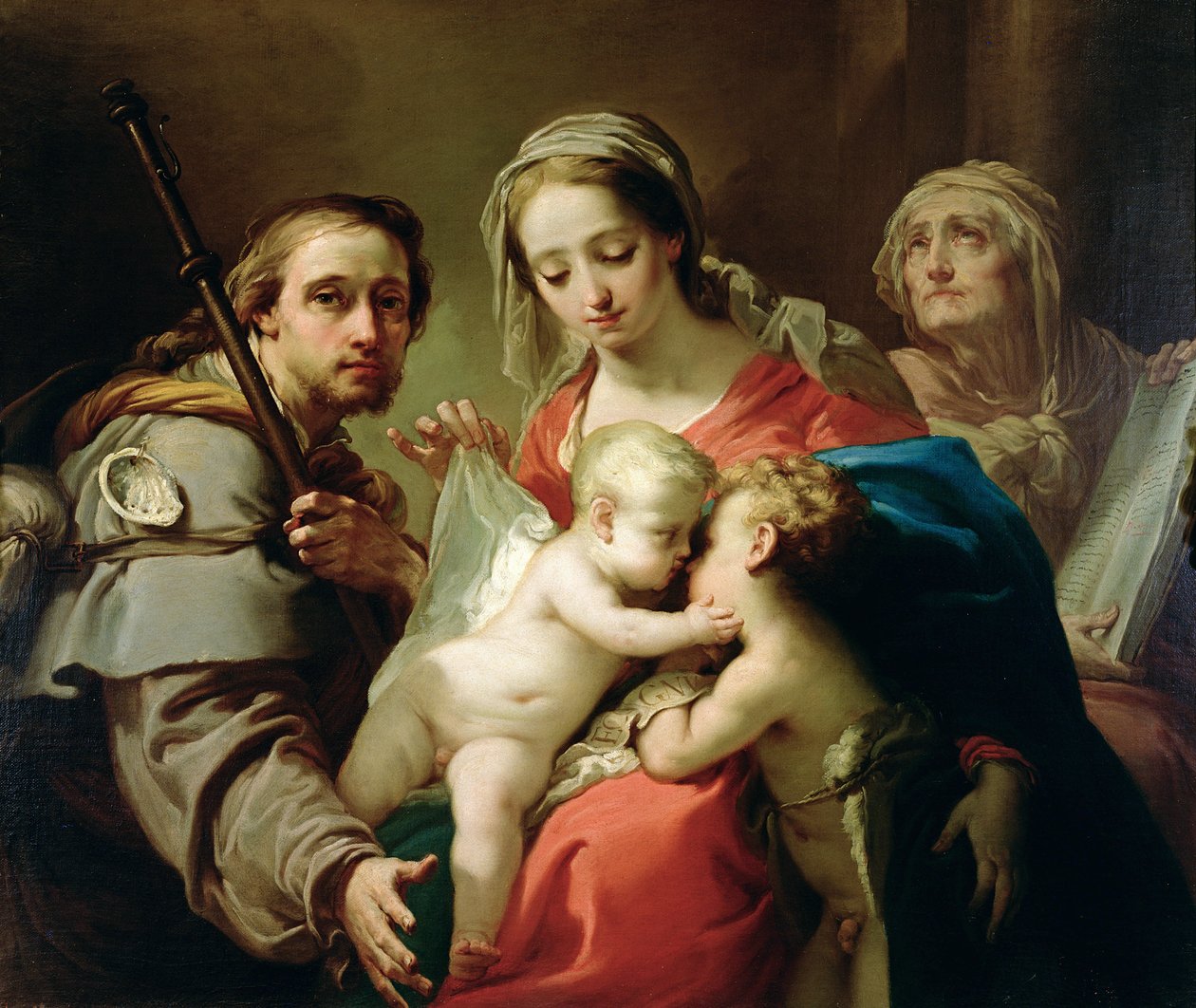 Madone et enfant avec les saints Jean, Anne et Rocco, vers 1785 - Gaetano Gandolfi