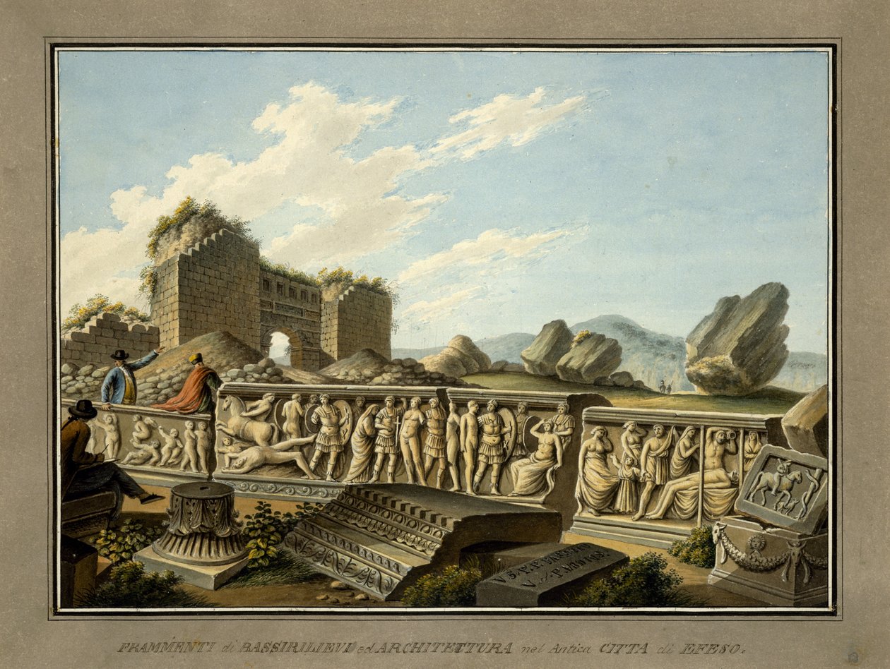 Vestiges romains à Éphèse, 1797 - Gaetano Mercati