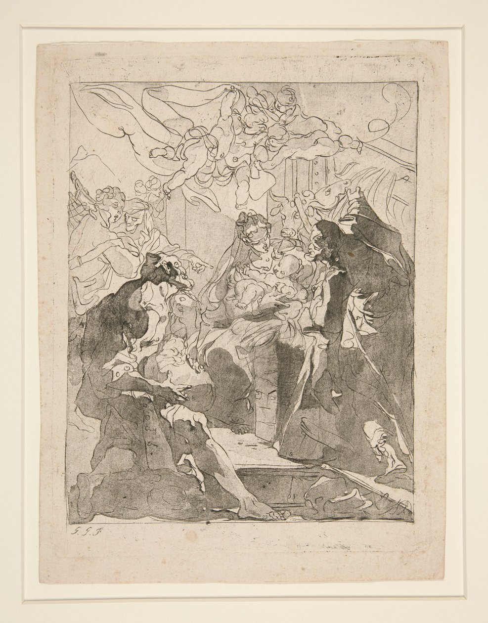 Adoration des bergers - Gaetano Gandolfi