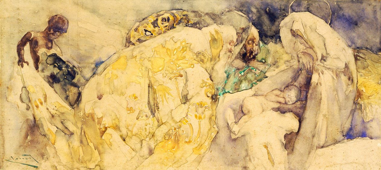 Adoration des Mages - Gaetano Previati