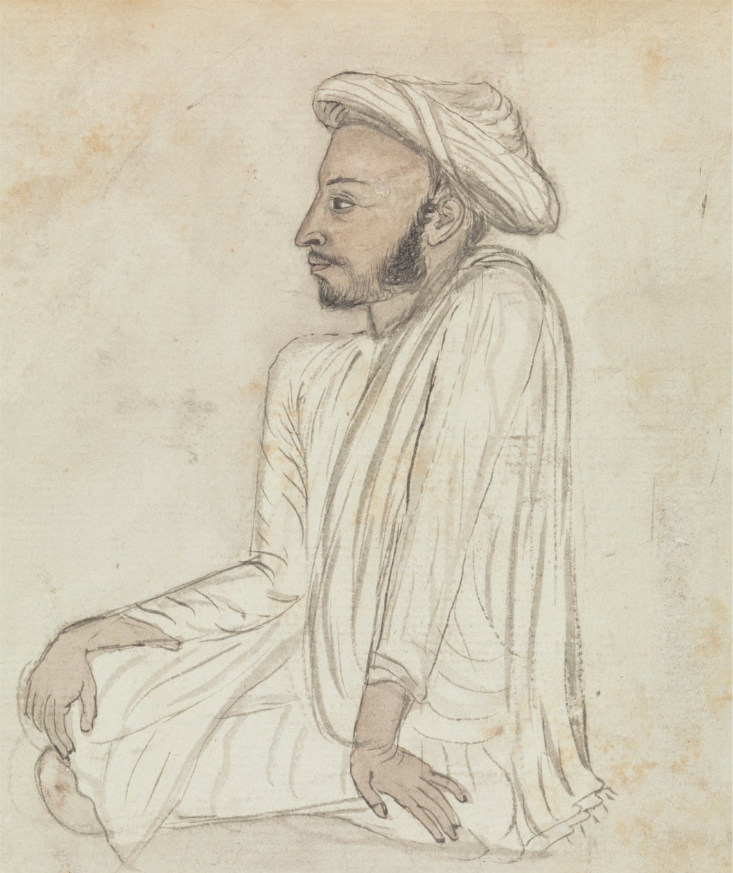 Homme assis en tailleur - Gangaram Chintaman Tambat
