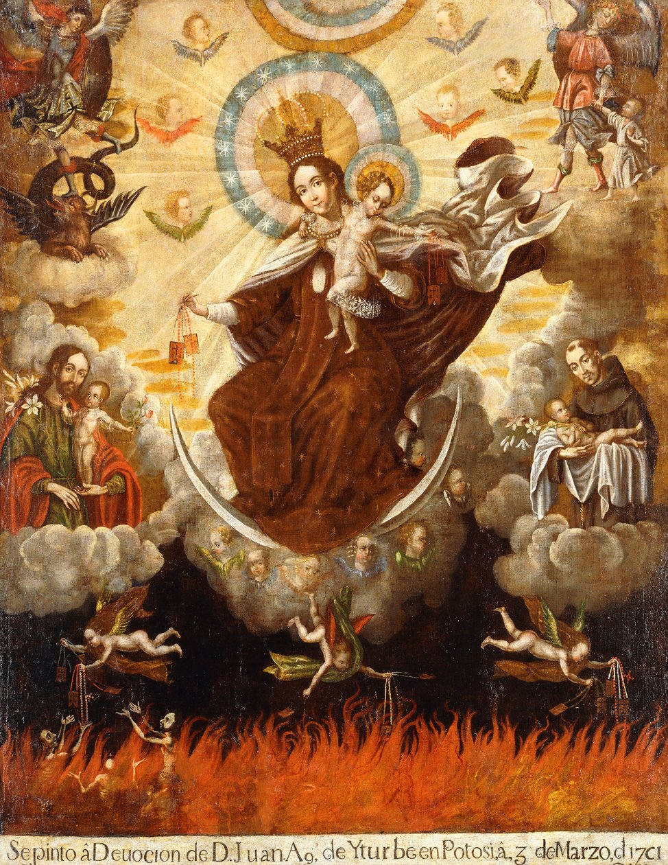 Vierge des Carmélites, 1761 - Gaspar Miguel de Berrio