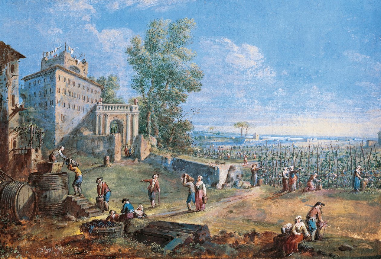 Italie, Prato, La moisson - Gaspar van Wittel