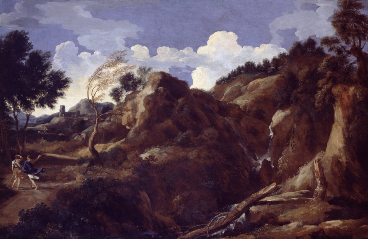 Paysage montagneux avec tempête approchant - Gaspard Poussin Dughet
