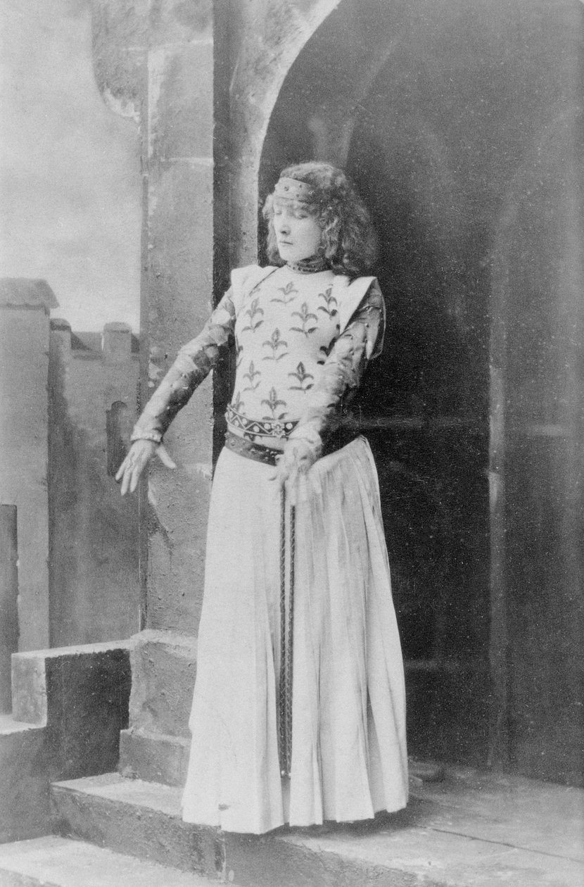 Sarah Bernhardt (1844-1923) dans le rôle de Jeanne d