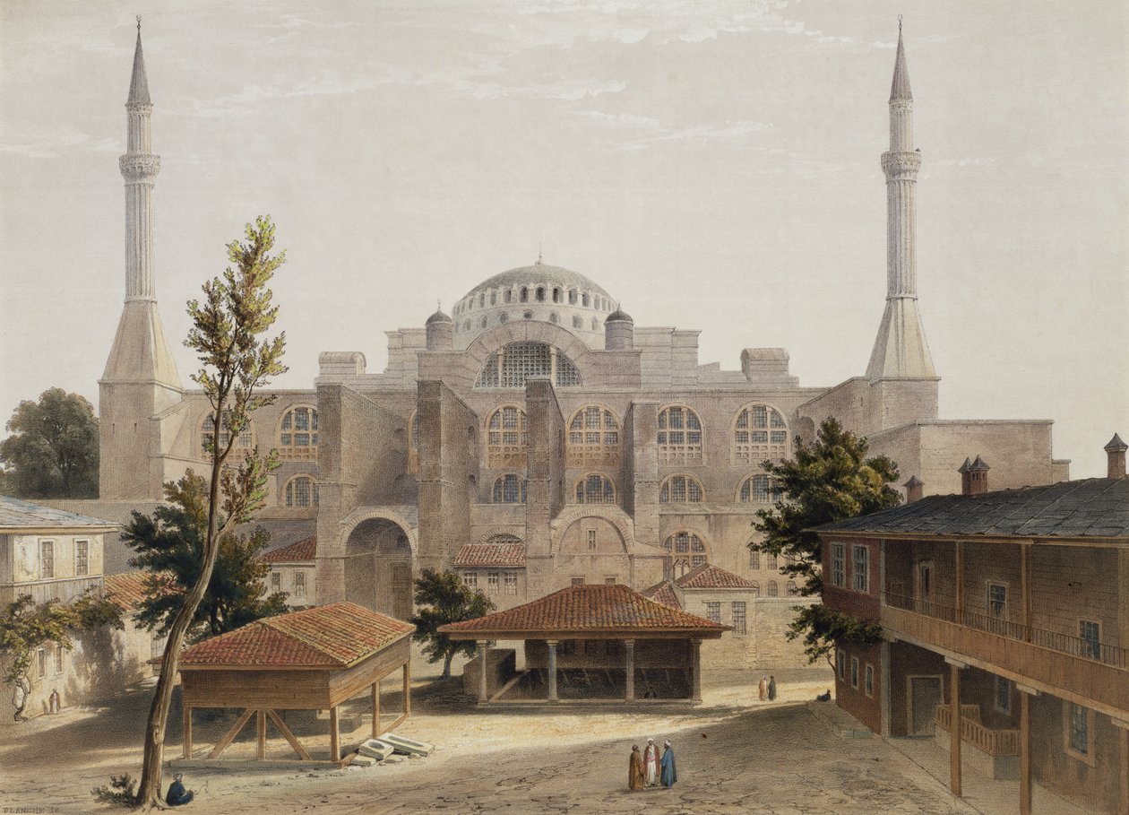 Haghia Sophia, Constantinople, pub. 1852 - Gaspard Fossati