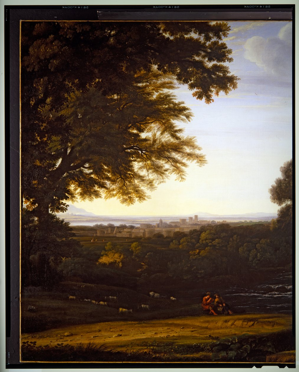 Paysage Pastoral Italien, détail, sans date - Gaspard Poussin Dughet