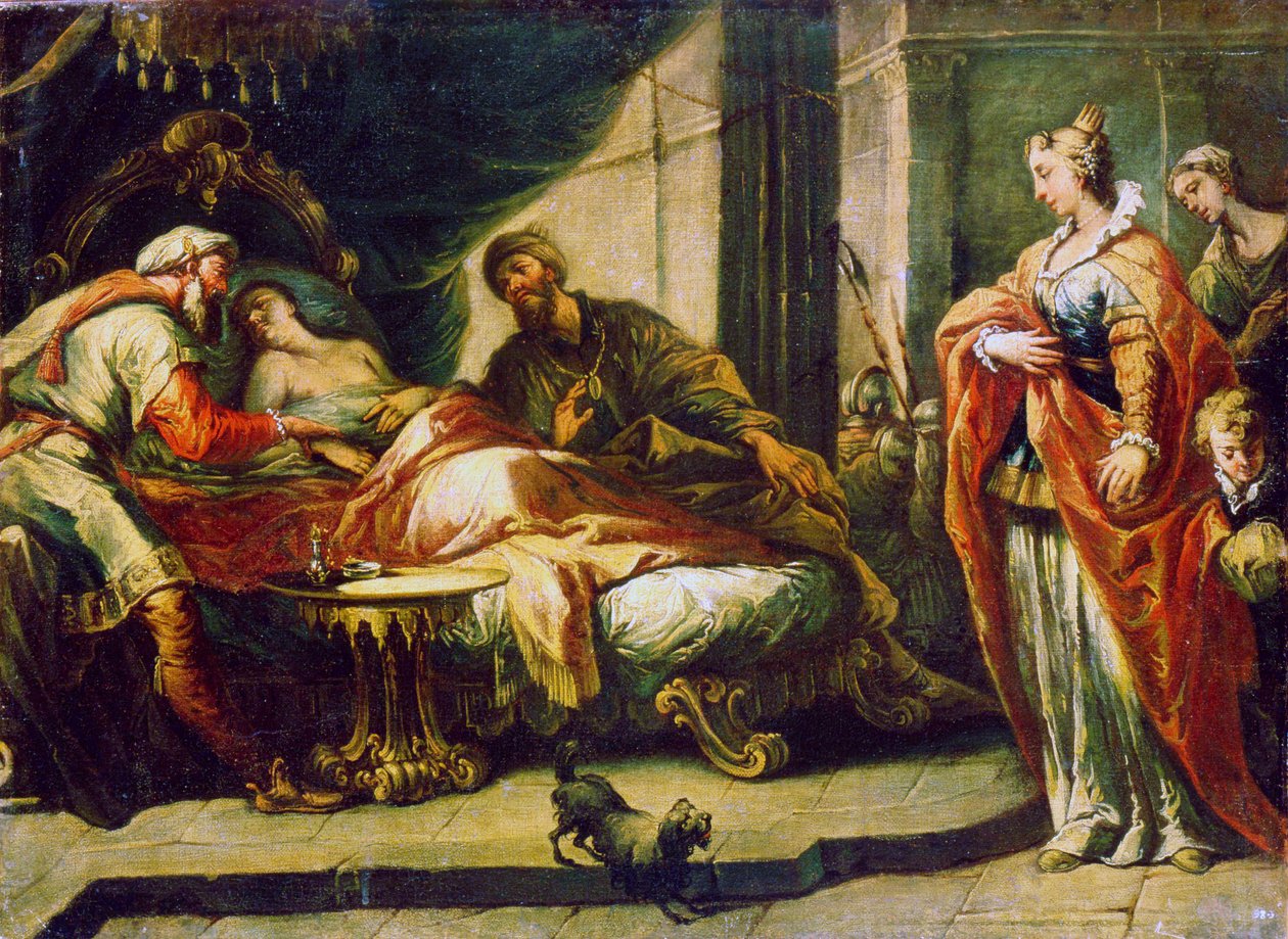 Antiochus et Stratonike - Gaspare Diziani