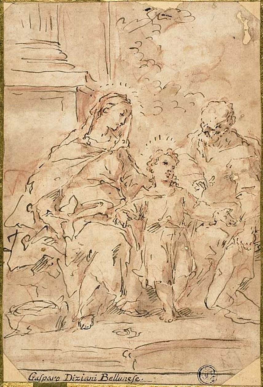 La Sainte Famille - Gaspare Diziani