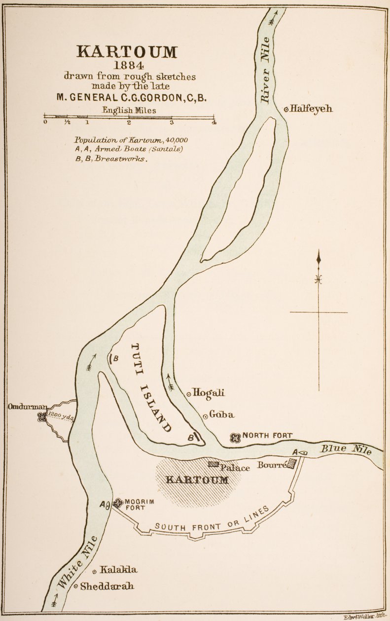 Kartoum, Soudan, 1884, de 