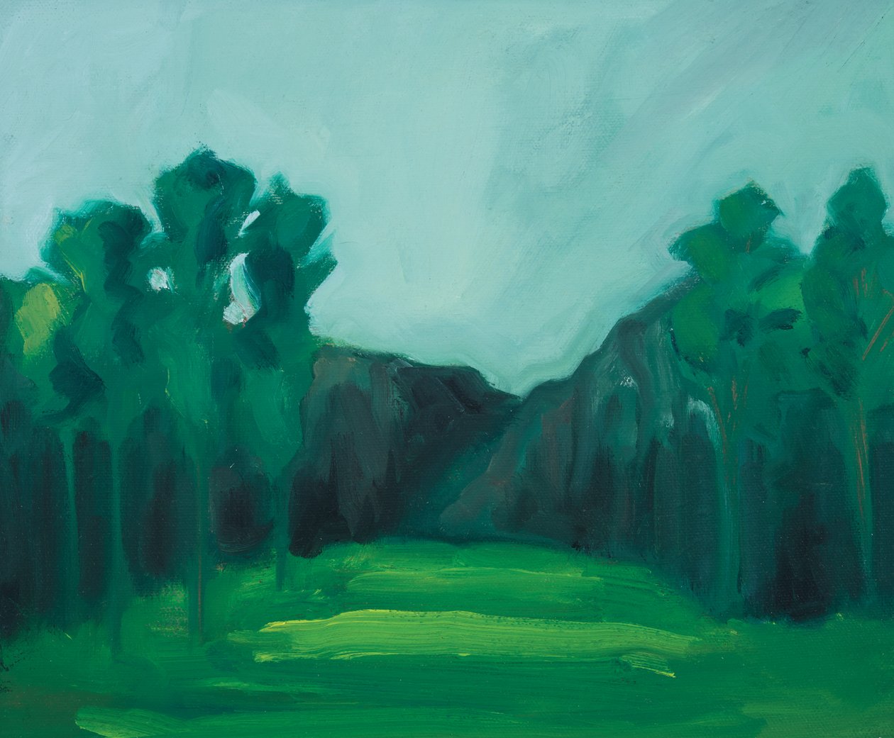 Jardin 1, 2019 (huile sur toile) - Genevieve French