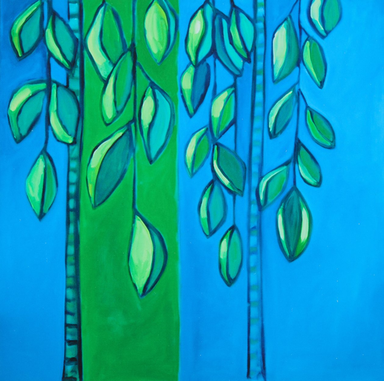 Souhaits, 2018 (huile sur toile) - Genevieve French