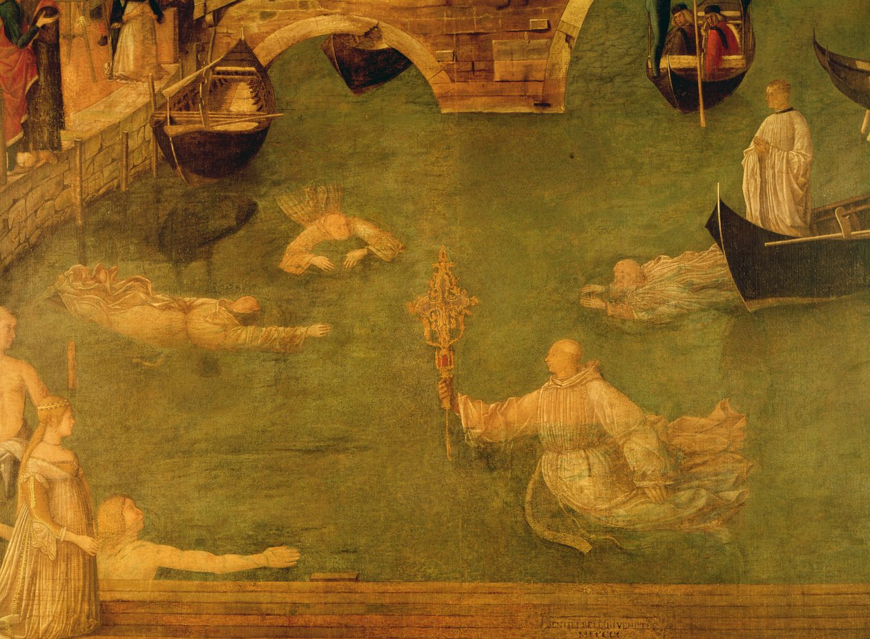 Miracle de la Croix au pont de S. Lorenzo (détail) - Gentile Bellini