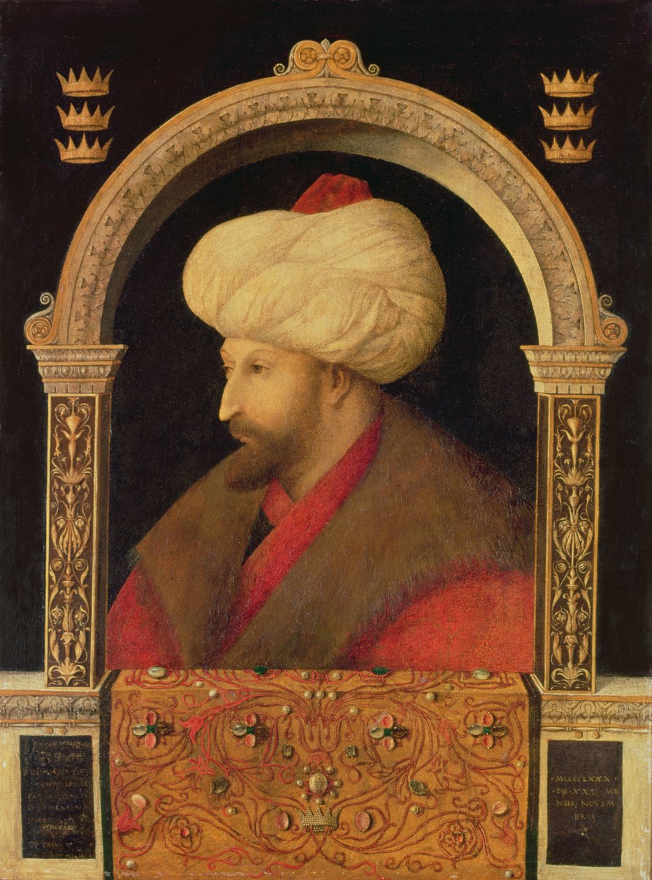 Le Sultan Mehmet II (1432-81) 1480 - Gentile Bellini