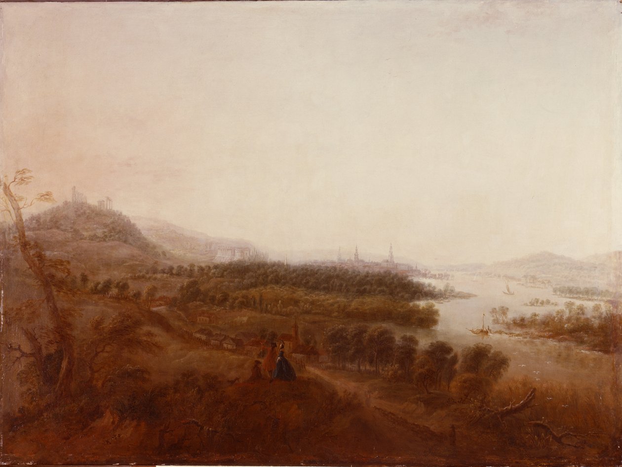 Vue depuis le château de Sanssouci, Potsdam, 1750 - Georg Wenzeslaus von Knobelsdorff