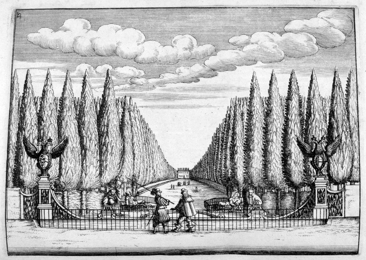 Conception de château et de jardin, 1664 - Georg Andreas Bockler