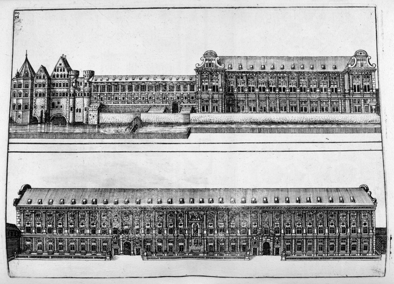 Conception de château, 1664 - Georg Andreas Bockler
