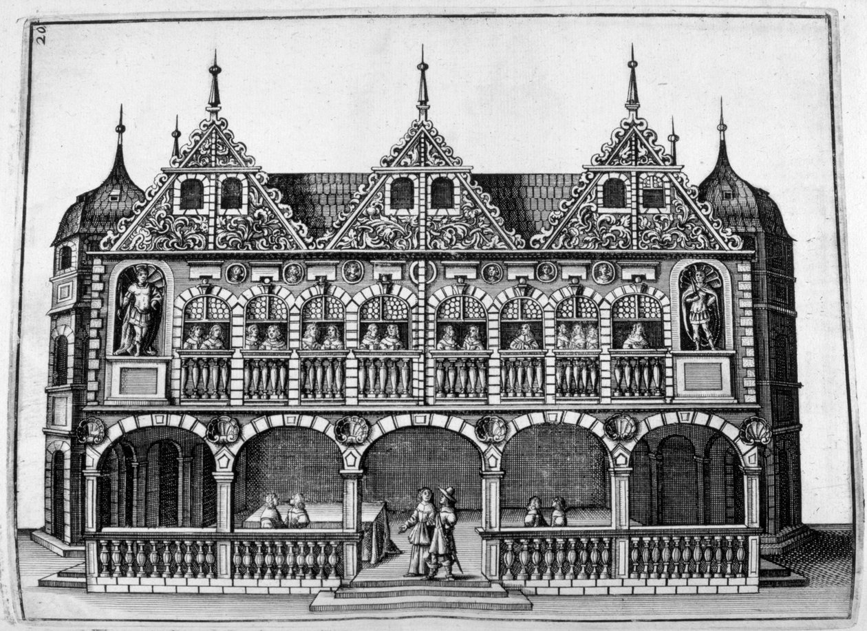 Conception de château, 1664 - Georg Andreas Bockler