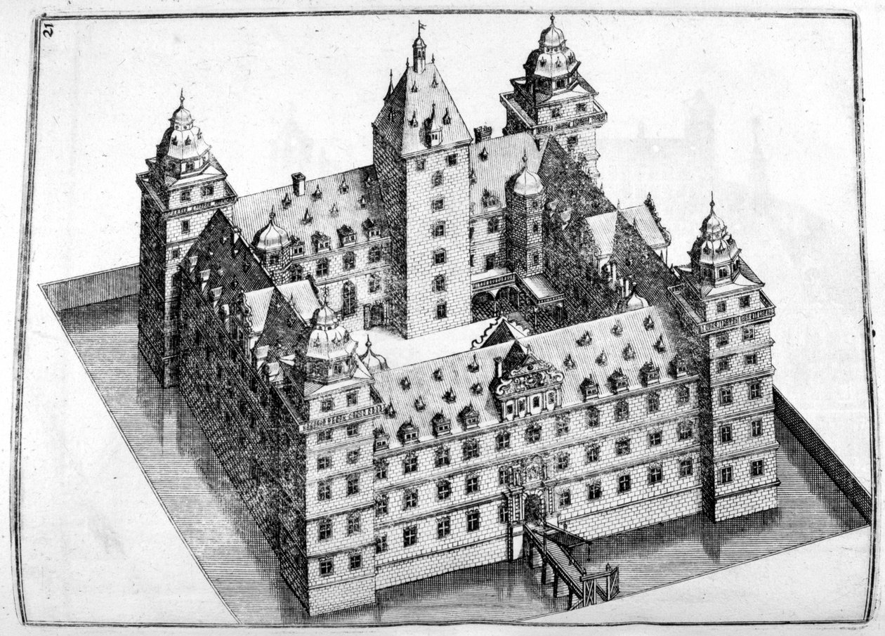 Conception de château, 1664 - Georg Andreas Bockler