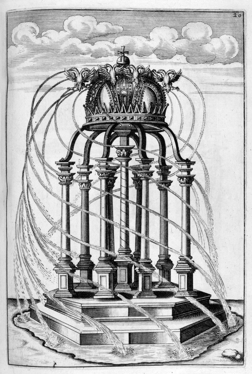 Conception de fontaine, 1664 - Georg Andreas Bockler