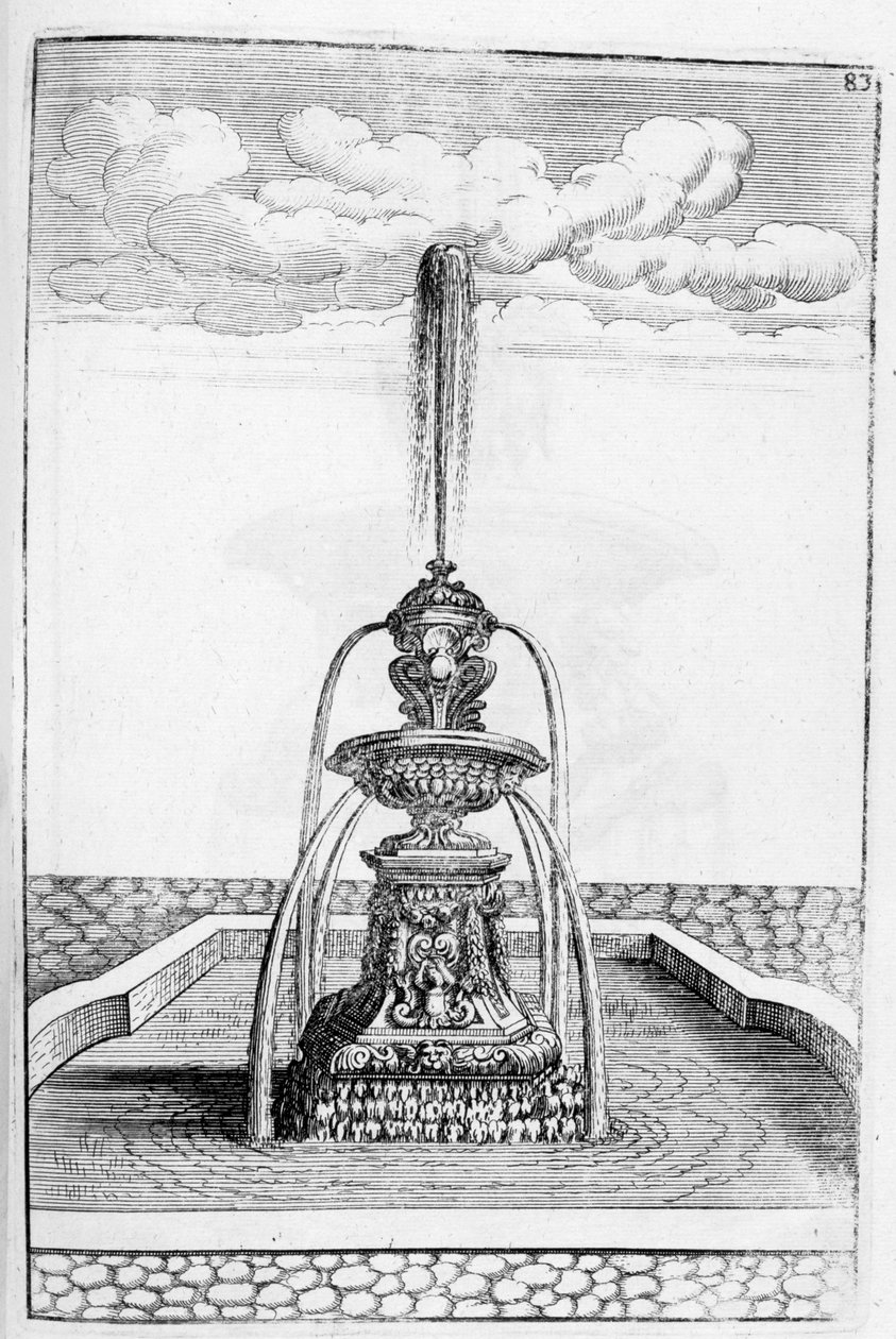 Conception de fontaine, 1664 - Georg Andreas Bockler