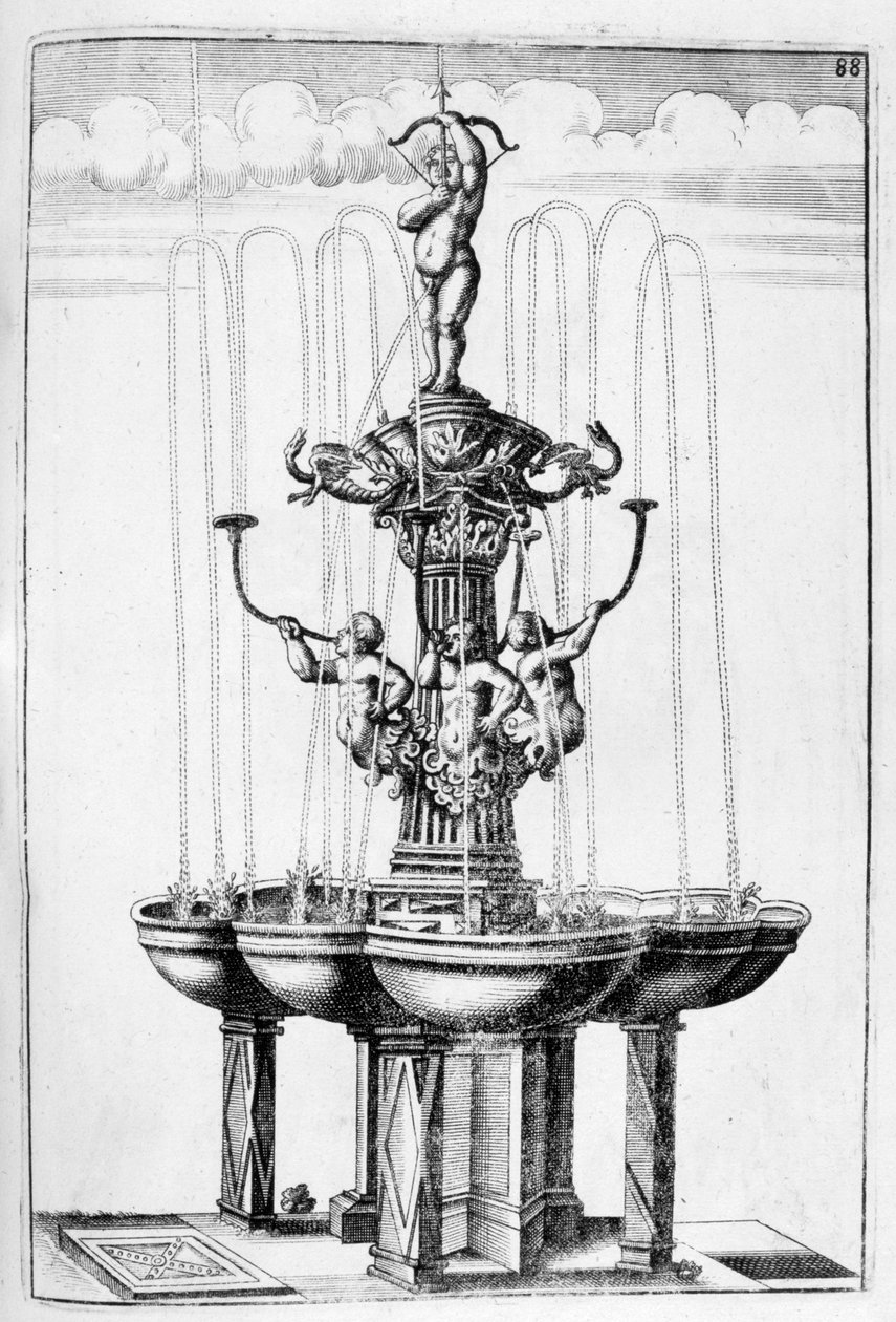 Conception de fontaine, 1664 - Georg Andreas Bockler