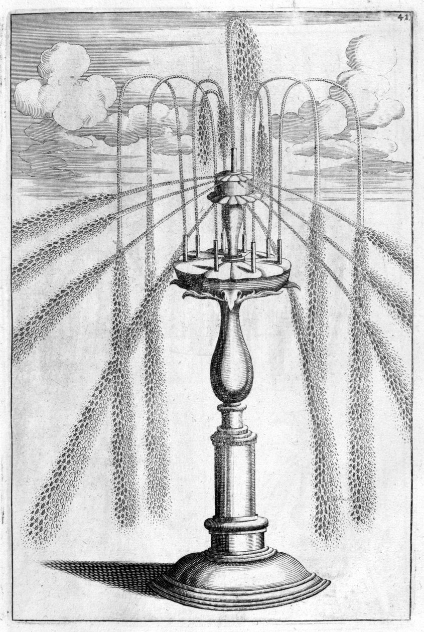 Conception de fontaine ornementale, 1664 - Georg Andreas Bockler