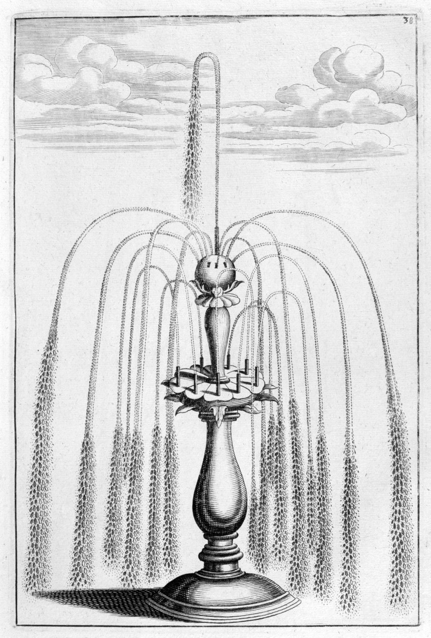 Conception de fontaine ornementale, 1664 - Georg Andreas Bockler
