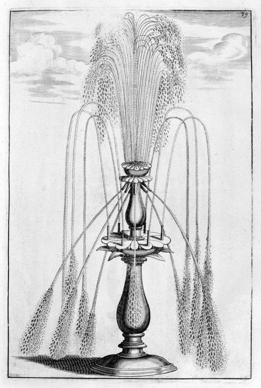 Conception de fontaine ornementale - Georg Andreas Bockler