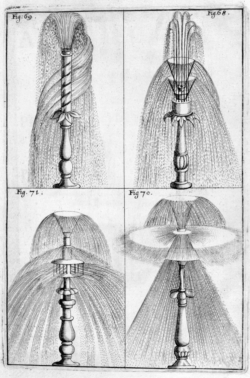 Conception de fontaine ornementale, 1664 - Georg Andreas Bockler
