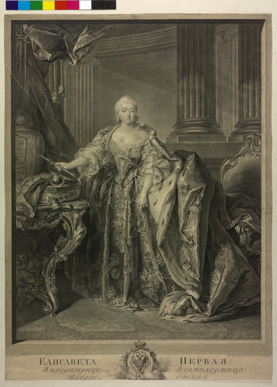 Impératrice de Russie Élisabeth Petrovna - Georg Friedrich Schmidt