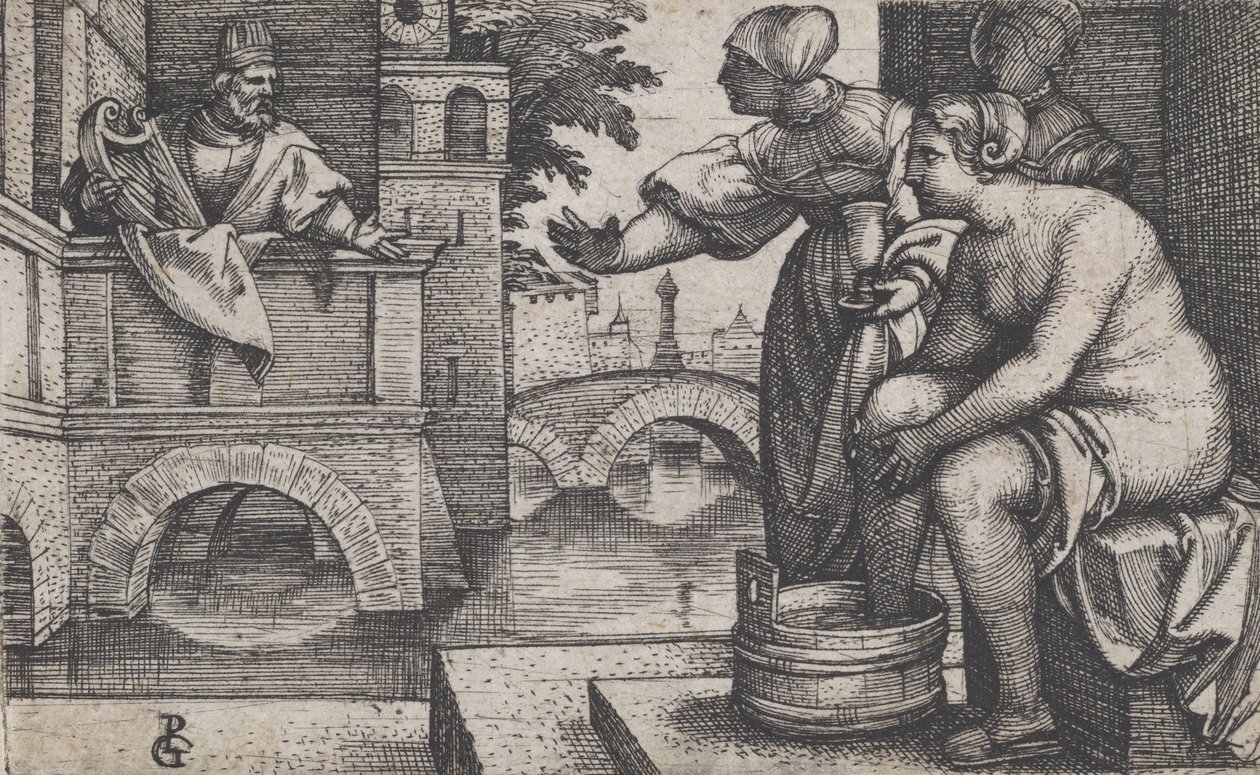 David et Bethsabée - Georg Pencz