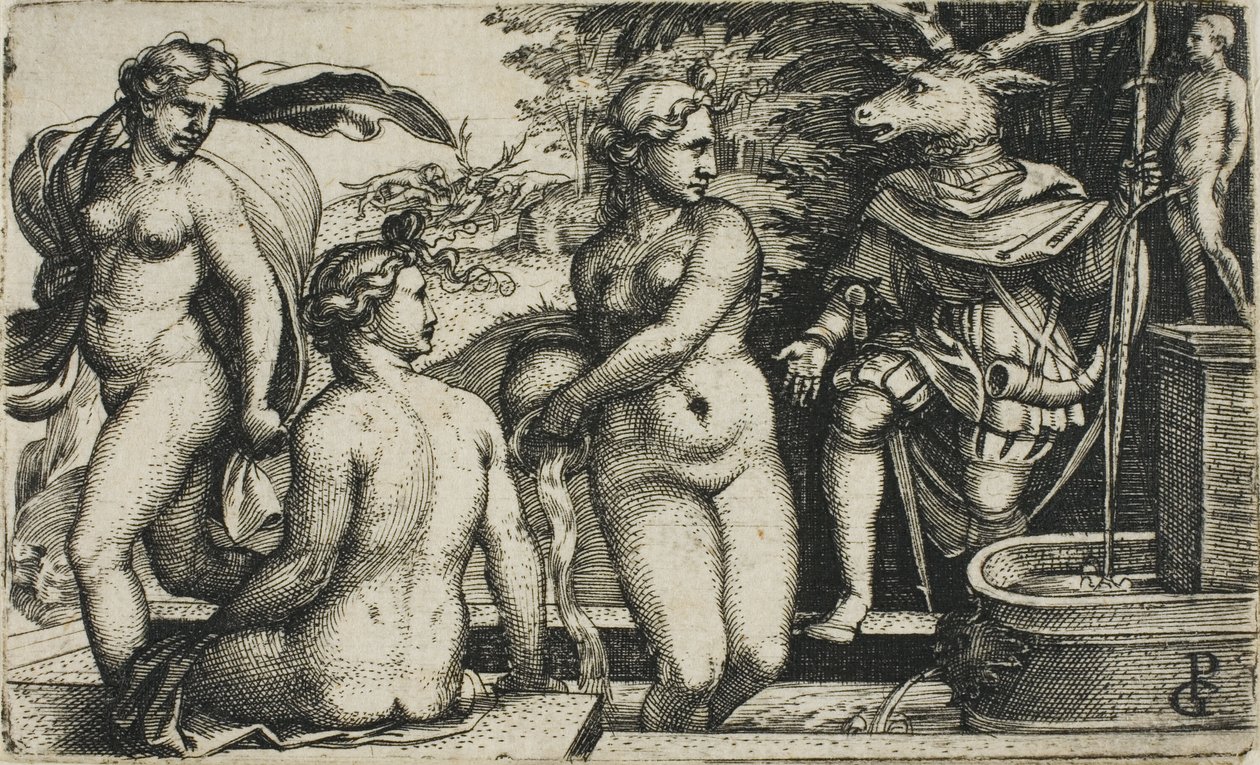 Diane au bain - Georg Pencz