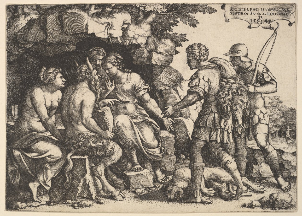 Thétis et Chiron - Georg Pencz