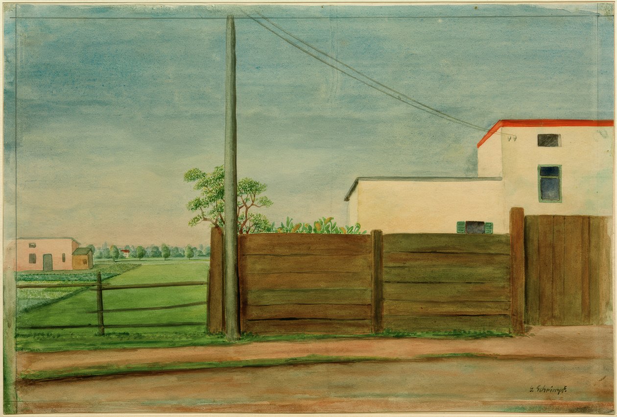 Georg Schrimpf, Maisons à Pasing - Georg Schrimpf