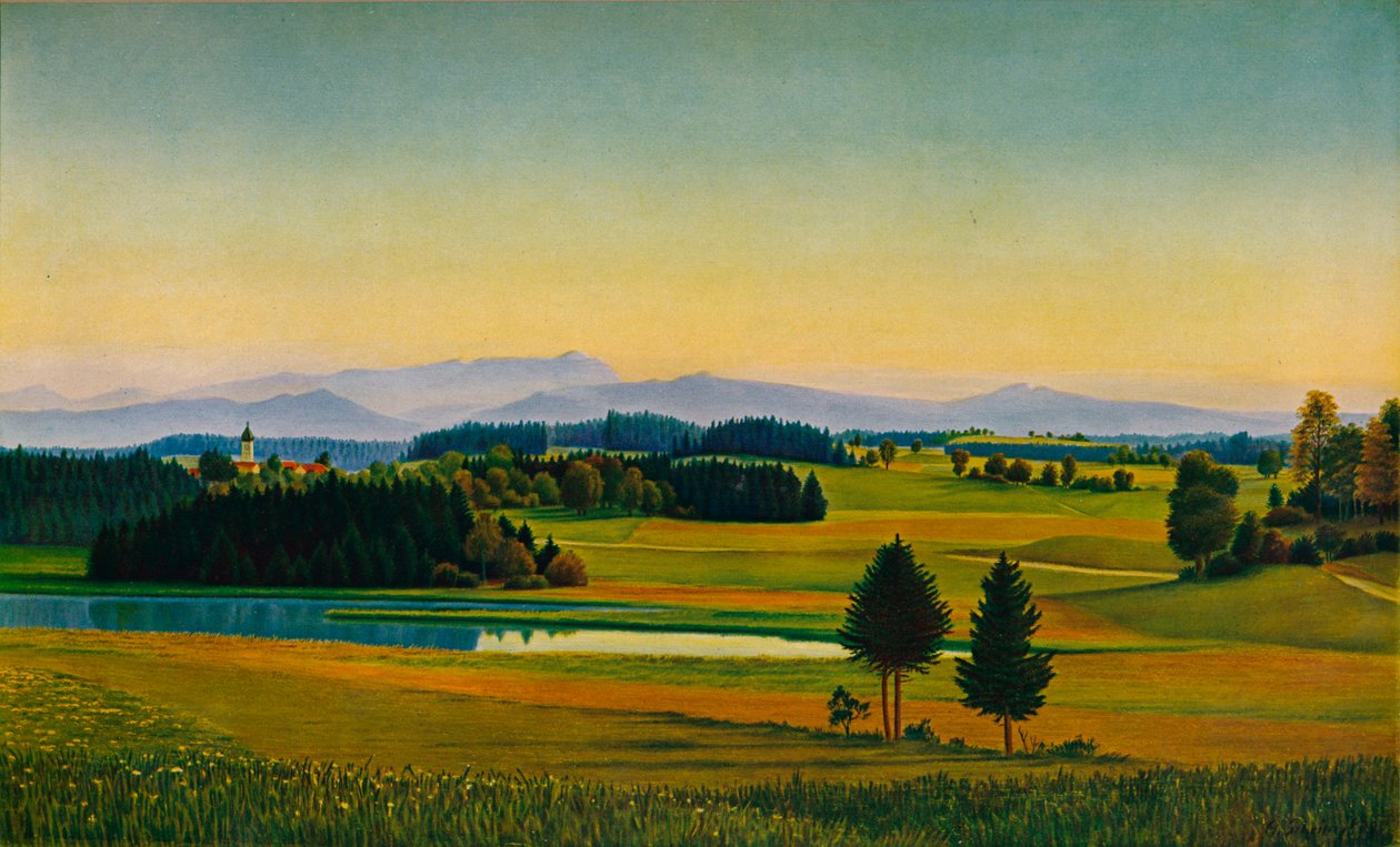 Paysage à Staffelsee - Georg Schrimpf