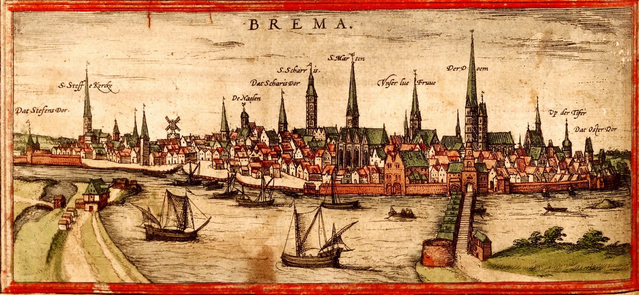 Bremen - Georg and Hogenberg Franz (1535 90) Braun