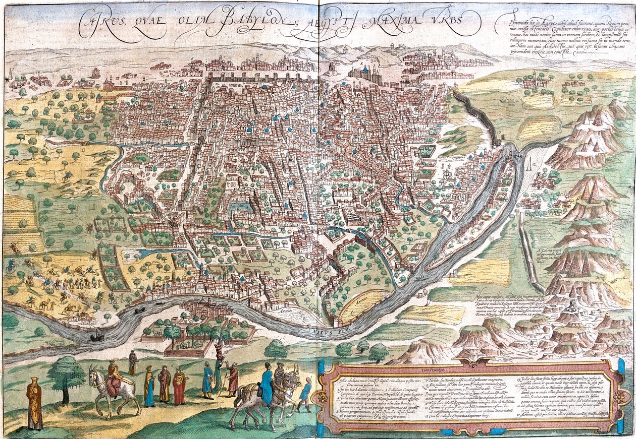 Le Caire, Égypte - Georg and Hogenberg Franz (1535 90) Braun