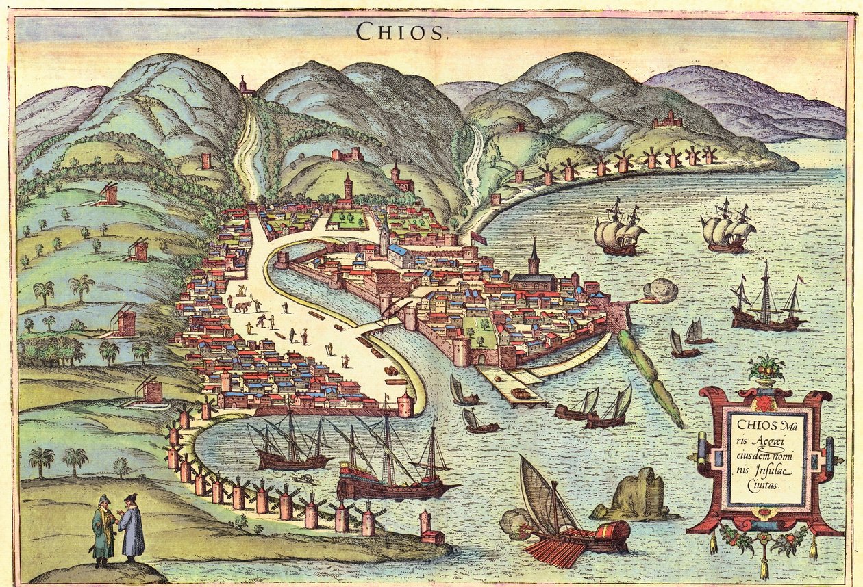 Chios, Grèce - Georg and Hogenberg Franz (1535 90) Braun