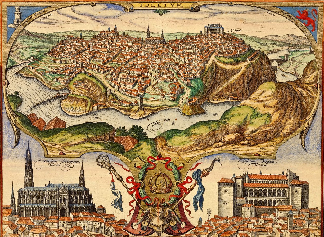 Tolède, Espagne - Georg and Hogenberg Franz (1535 90) Braun