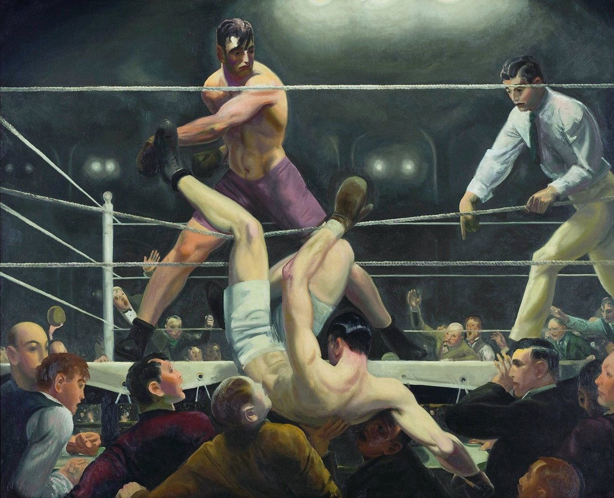Dempsey et Firpo - George Wesley Bellows
