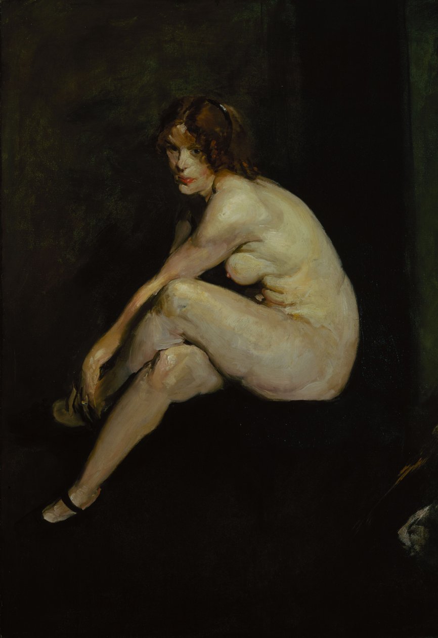 Jeune fille nue, Mlle Leslie Hall - George Wesley Bellows