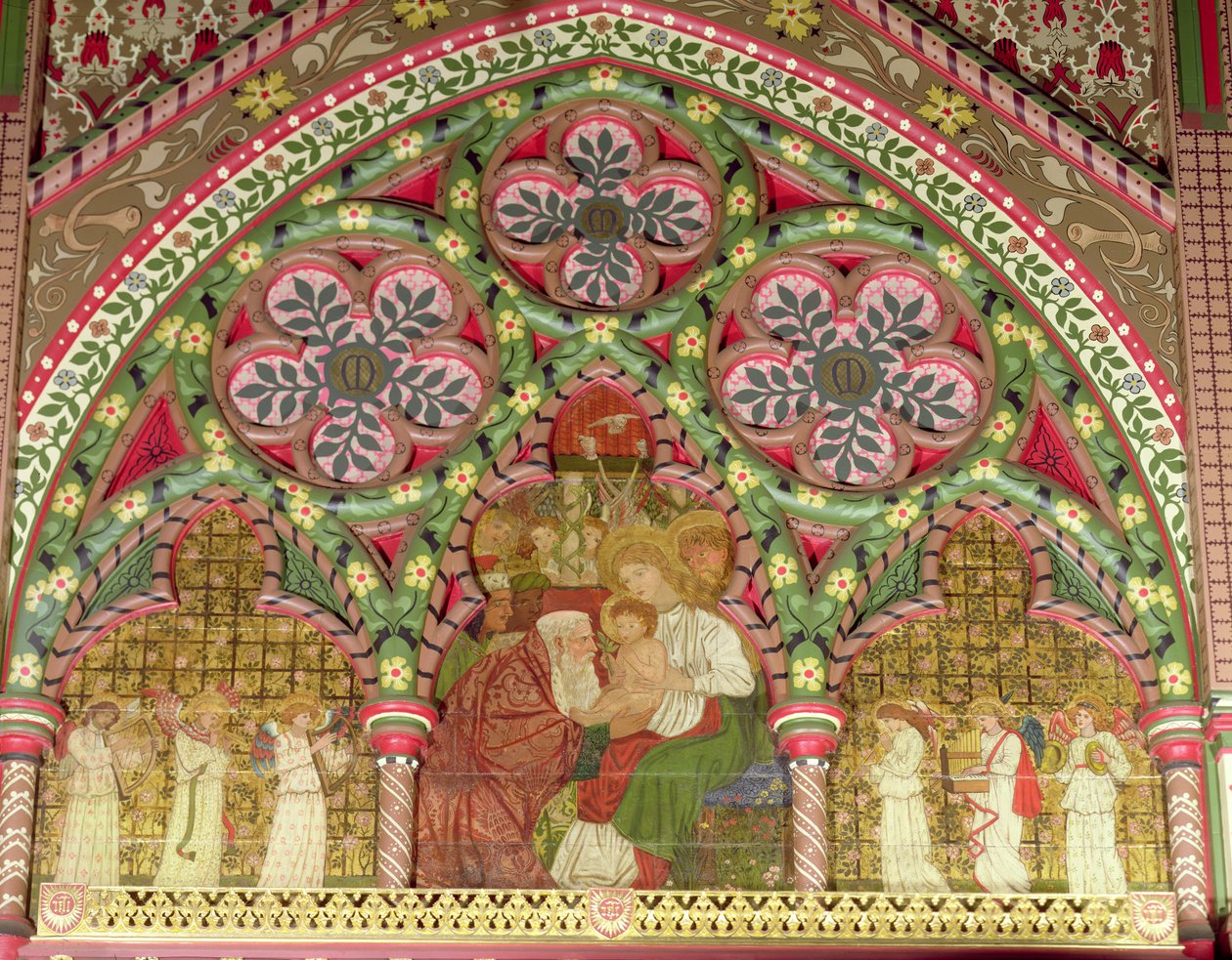 Adoration des Mages, retable, d