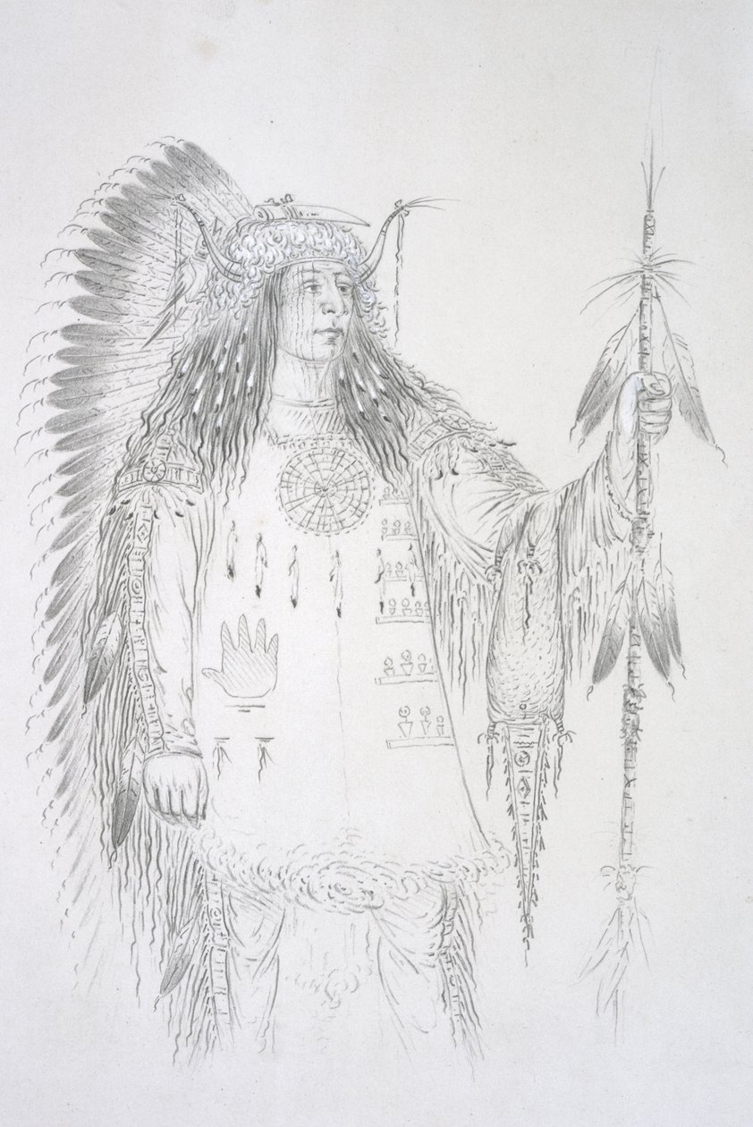 Mah-to-toh-pa (Les Quatre Ours) 1852 - George Catlin