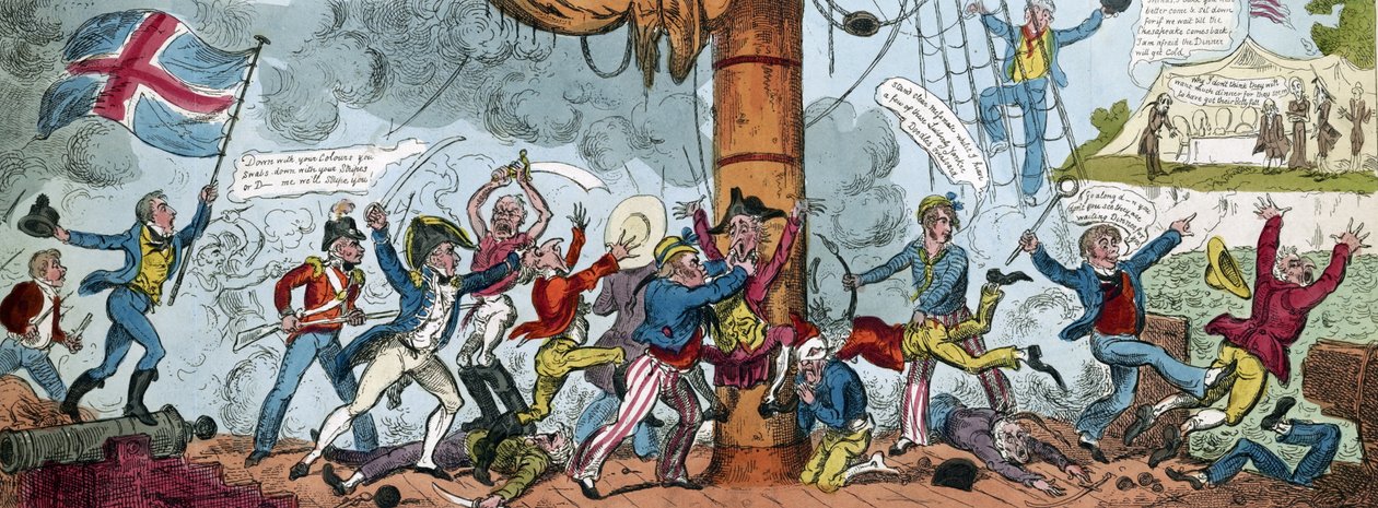 Caricature représentant un groupe d