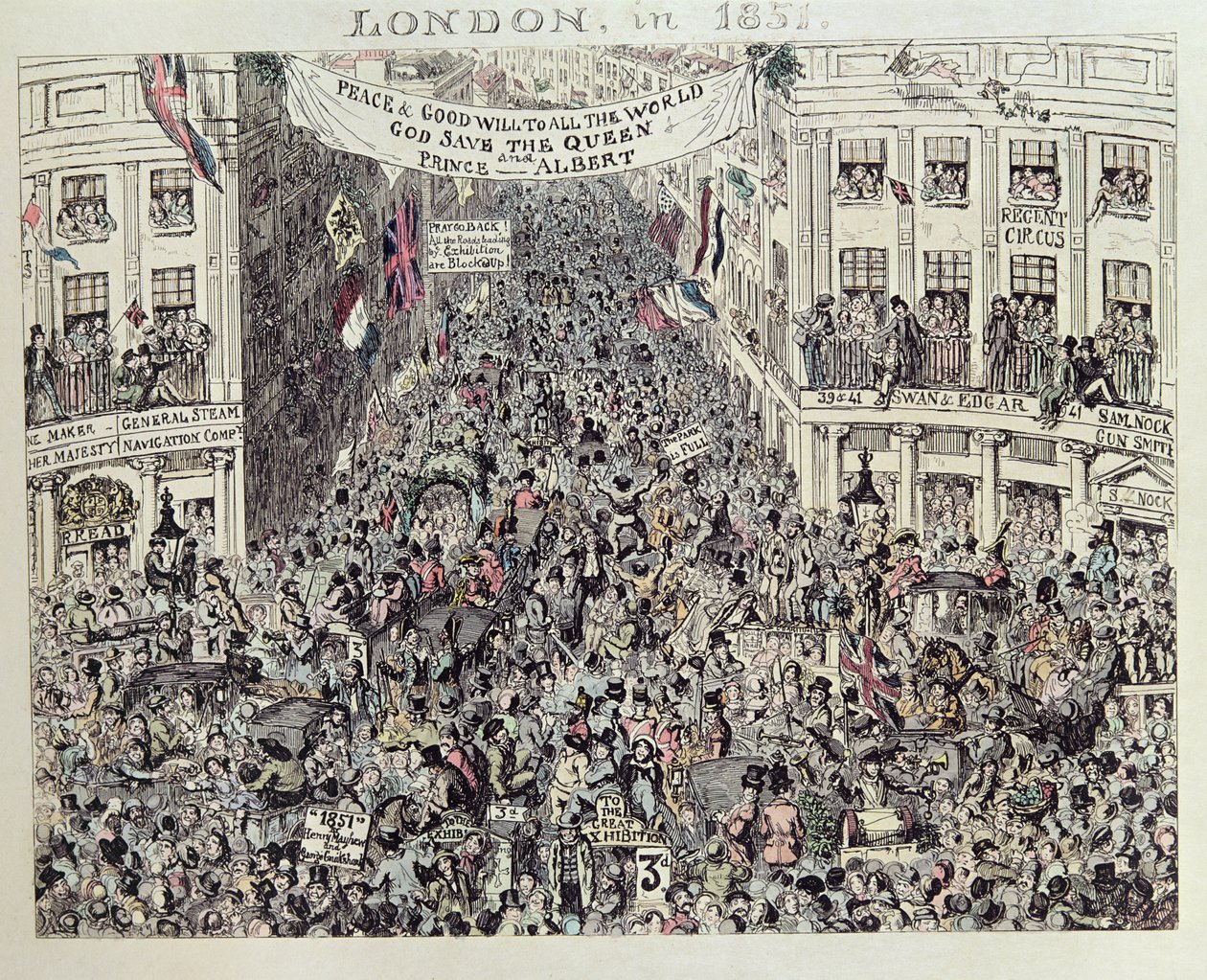 La Grande Exposition de Mayhew, Londres, 1851 - George Cruikshank