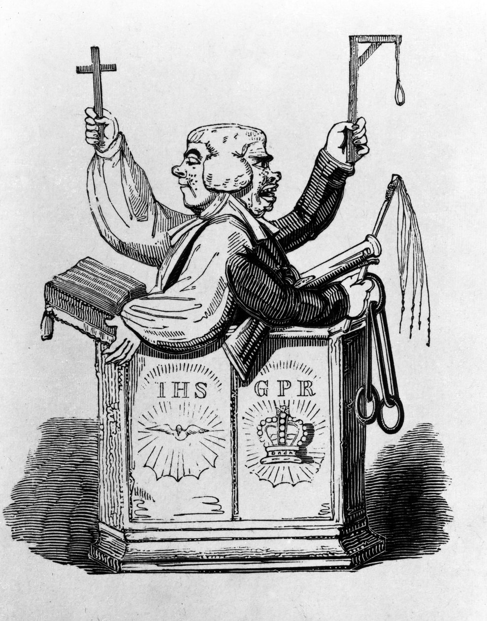 Le Magistrat clérical, 1819 - George Cruikshank